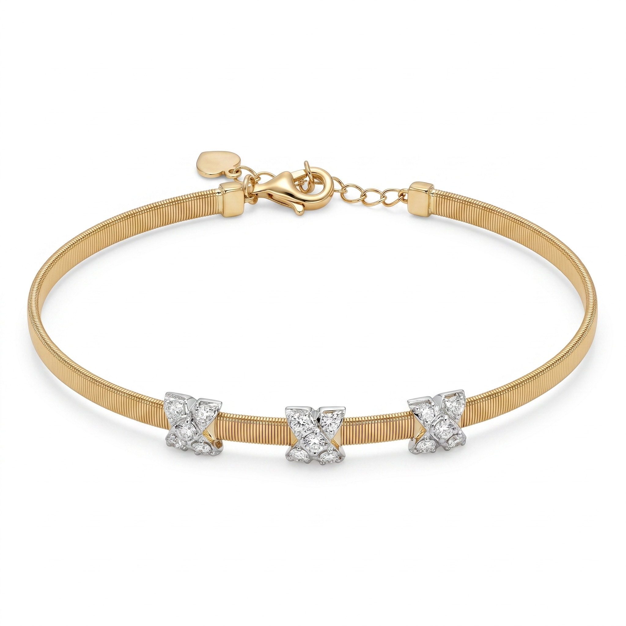 Italian Coil Diamond Bracelet
