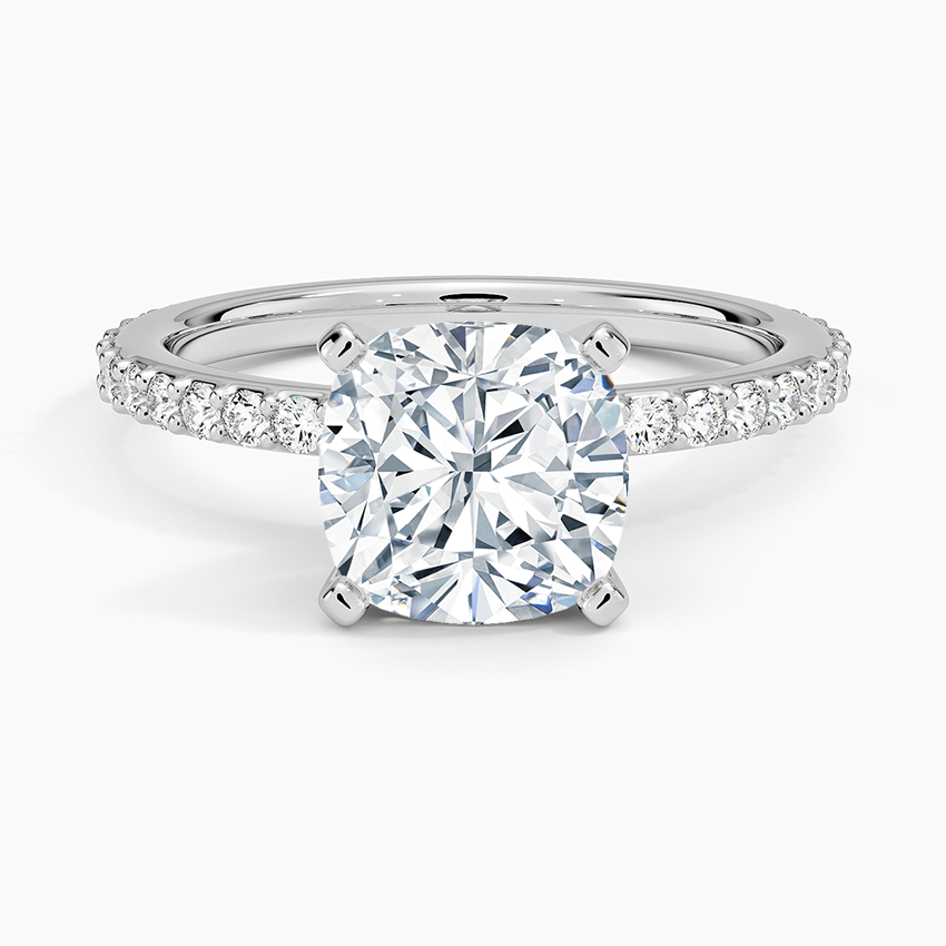 Luxe Rhiannon Three Stone Diamond Ring (3/4 ct. tw.) in 14K White Gold