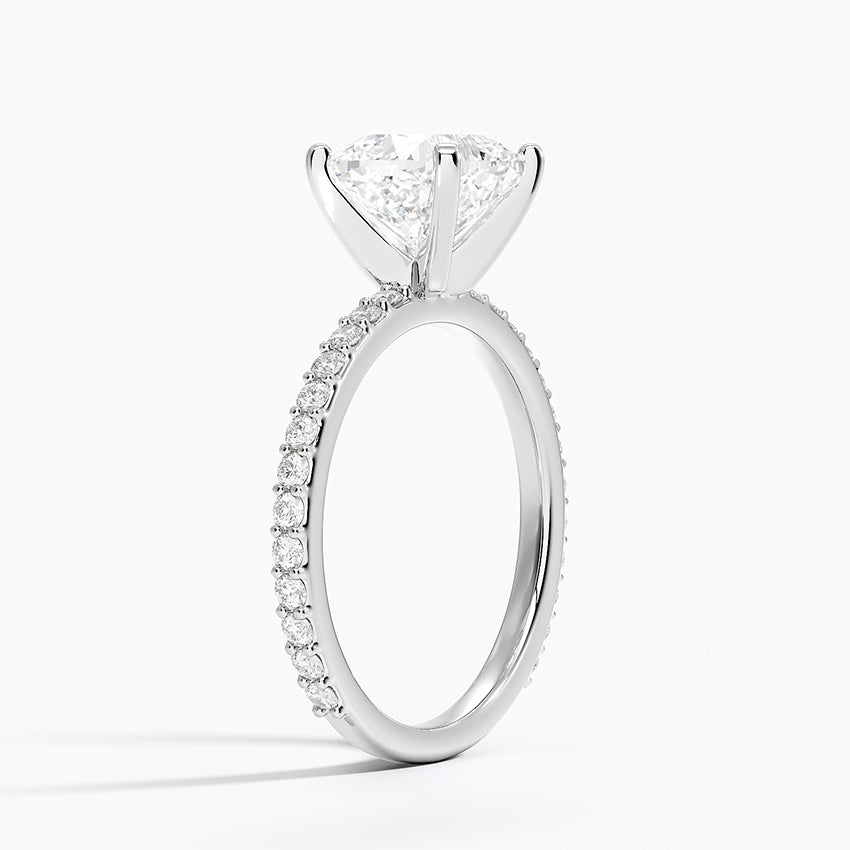 Luxe Rhiannon Three Stone Diamond Ring (3/4 ct. tw.) in 14K White Gold