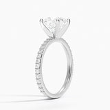 Petite Shared Prong Three-Quarter Coverage Diamond Ring (1/3 ct. tw.) in 14K White Gold
