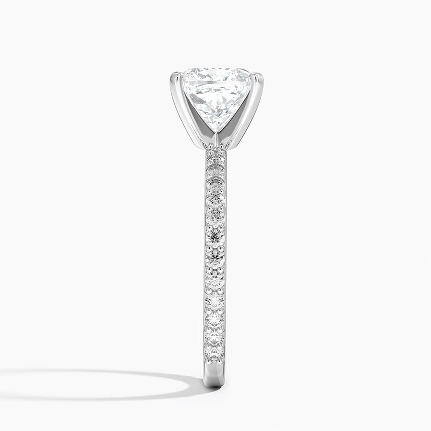 Luxe Rhiannon Three Stone Diamond Ring (3/4 ct. tw.) in 14K White Gold