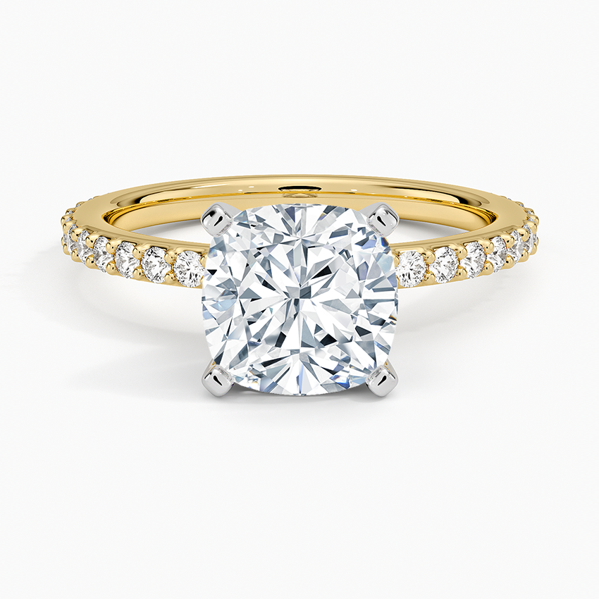 Luxe Rhiannon Three Stone Diamond Ring (3/4 ct. tw.) in 14K White Gold