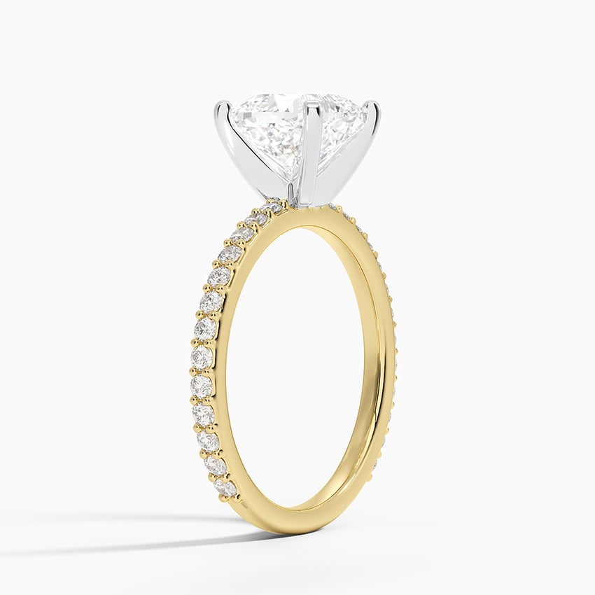 Luxe Rhiannon Three Stone Diamond Ring (3/4 ct. tw.) in 14K White Gold