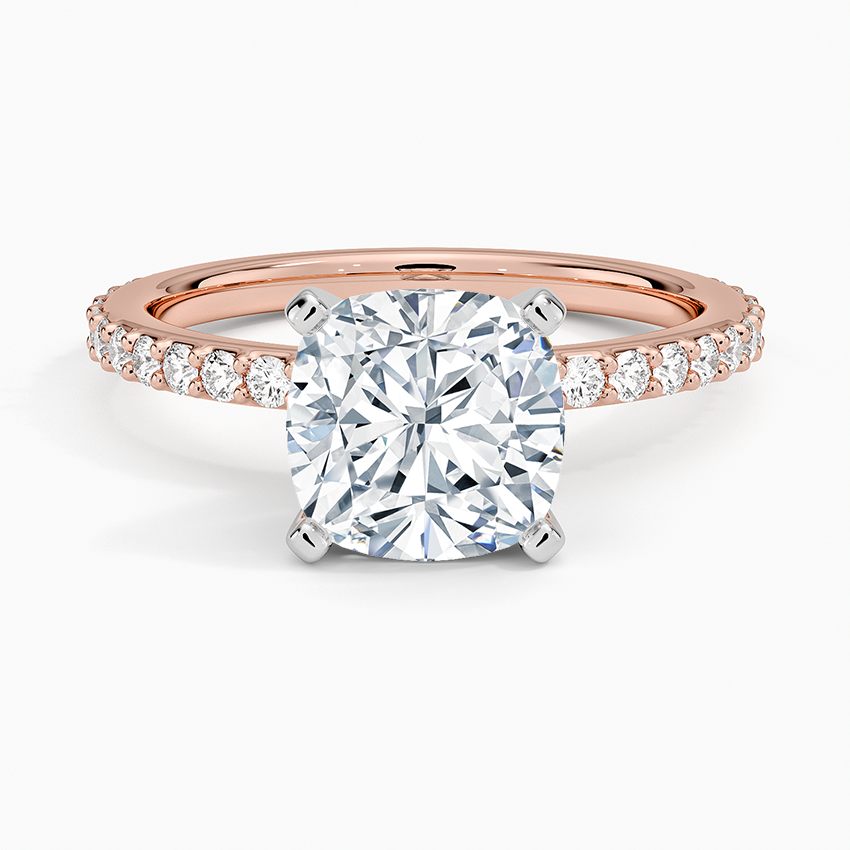 Luxe Rhiannon Three Stone Diamond Ring (3/4 ct. tw.) in 14K White Gold