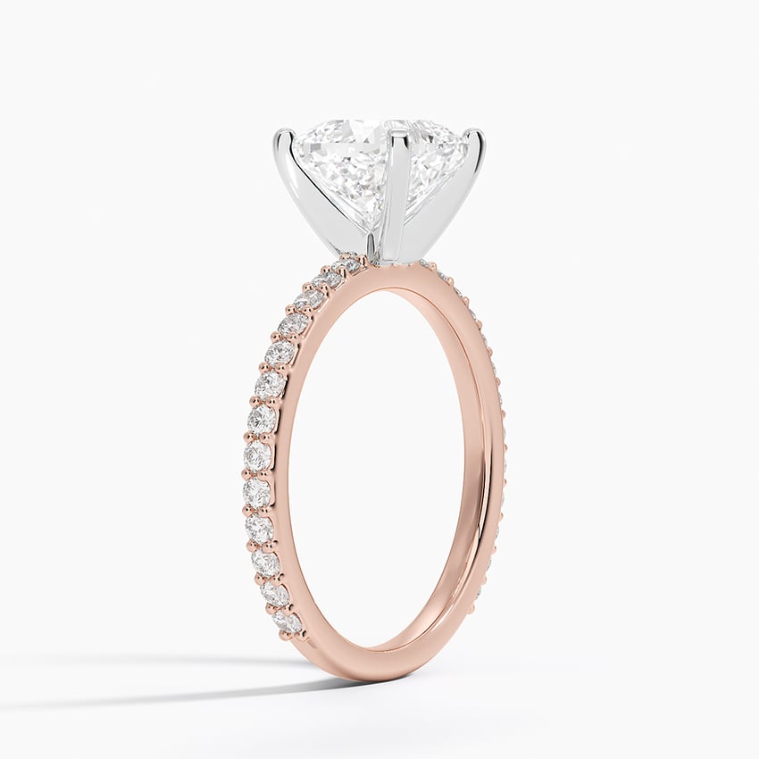 Luxe Rhiannon Three Stone Diamond Ring (3/4 ct. tw.) in 14K White Gold