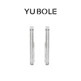 Platinum Pave Diamond Open Rectangular Hoop Earrings