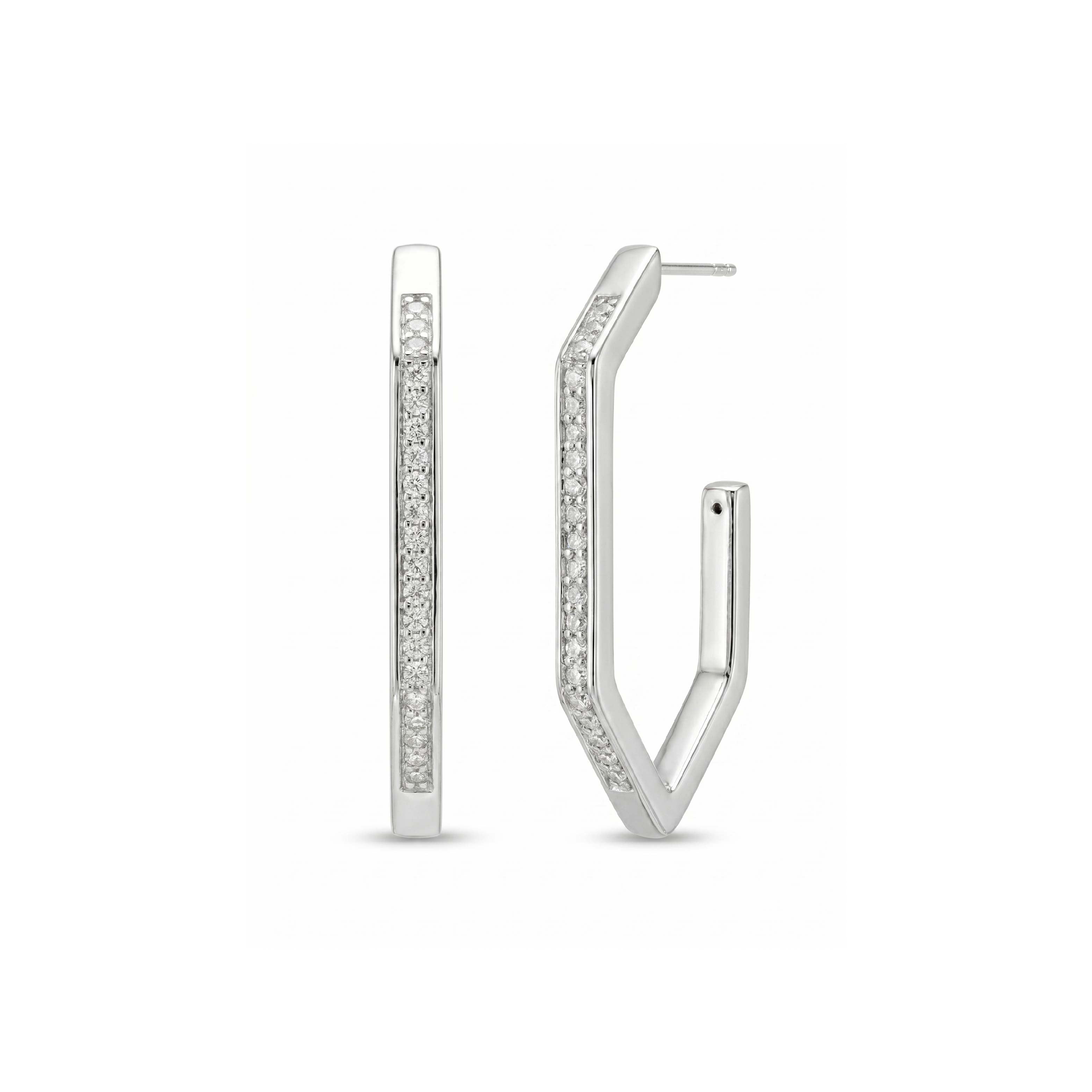 Prism Light Angle-Cut Diamond Earrings