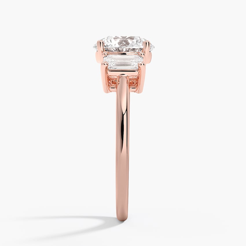 Luxe Rhiannon Three Stone Diamond Ring (3/4 ct. tw.) in 14K White Gold