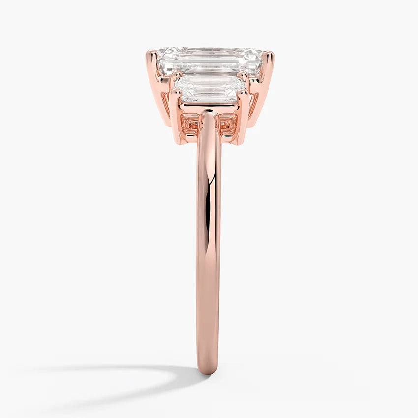 Luxe Rhiannon Three Stone Diamond Ring (3/4 ct. tw.) in 14K White Gold