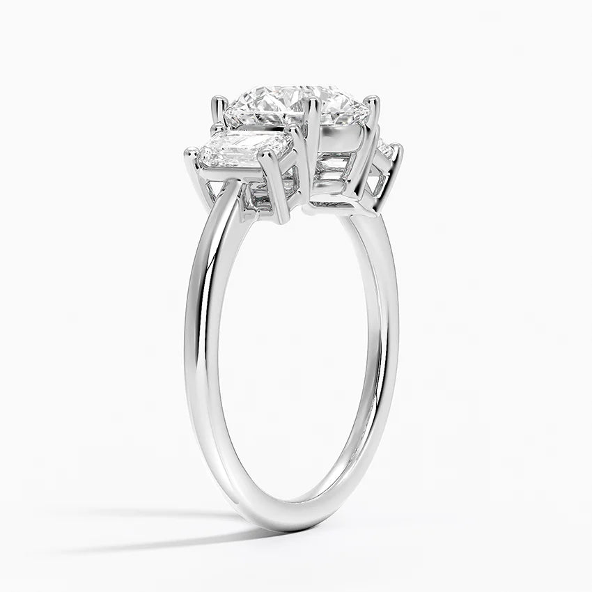 Luxe Rhiannon Three Stone Diamond Ring (3/4 ct. tw.) in 14K White Gold