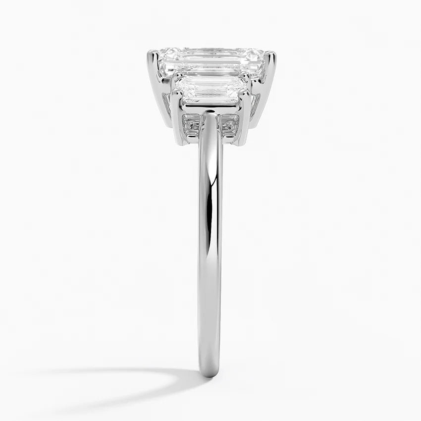 Luxe Rhiannon Three Stone Diamond Ring (3/4 ct. tw.) in 14K White Gold