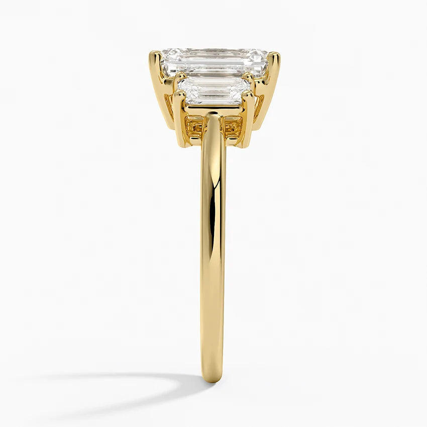 Luxe Rhiannon Three Stone Diamond Ring (3/4 ct. tw.) in 14K White Gold