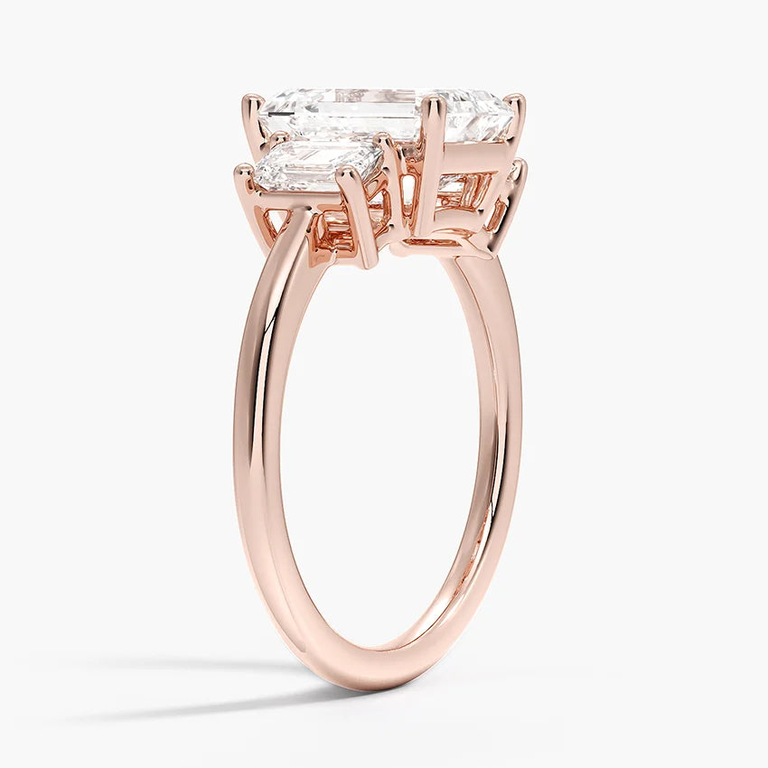 Luxe Rhiannon Three Stone Diamond Ring (3/4 ct. tw.) in 14K White Gold