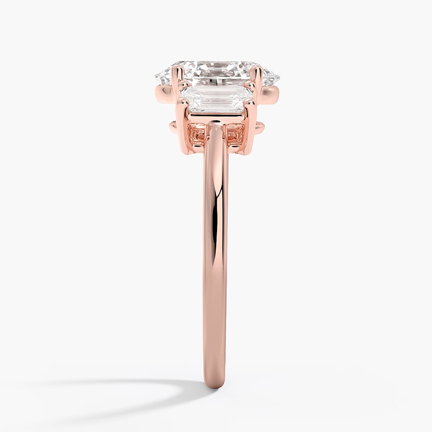 Luxe Rhiannon Three Stone Diamond Ring (3/4 ct. tw.) in 14K White Gold