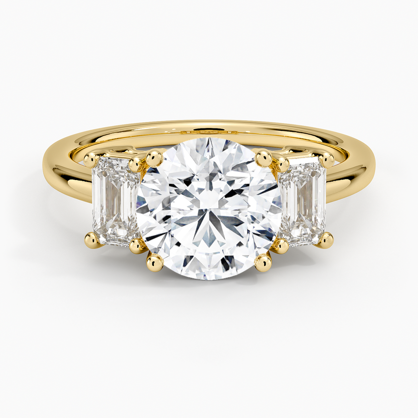 Luxe Rhiannon Three Stone Diamond Ring (3/4 ct. tw.) in 14K White Gold
