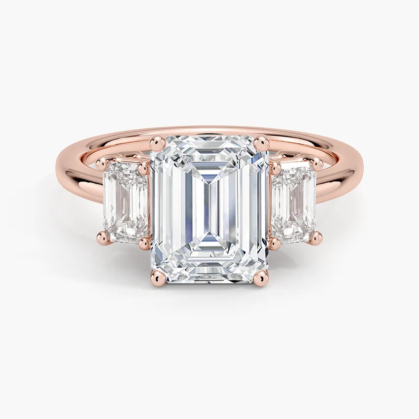 Luxe Rhiannon Three Stone Diamond Ring (3/4 ct. tw.) in 14K White Gold