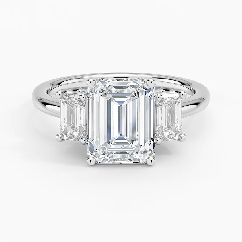 Luxe Rhiannon Three Stone Diamond Ring (3/4 ct. tw.) in 14K White Gold