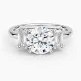 Luxe Rhiannon Three Stone Diamond Ring (3/4 ct. tw.) in 14K White Gold